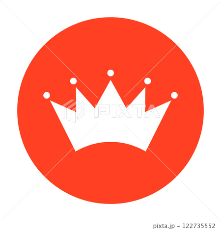 シンプルな王冠のアイコン素材 122735552