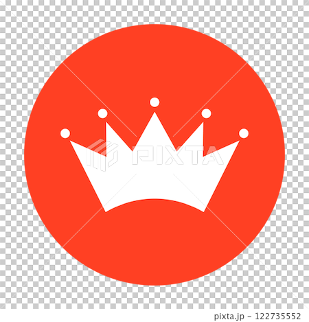 シンプルな王冠のアイコン素材 122735552