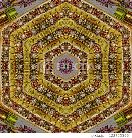 Pattern for background design. Arabesque ethnic texture. Geometric stripe ornament cover photo. Repeated pattern design for Moroccan textile print. Turkish fashion for floor tiles and carpet Pattern for background design. Arabesque ethnic texture. Geometric stripe ornament cover photo. Repeated pattern design for Moroccan textile print. Turkish fashion for floor tiles and carpet 122735596