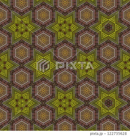 Pattern for background design. Arabesque ethnic texture. Geometric stripe ornament cover photo. Repeated pattern design for Moroccan textile print. Turkish fashion for floor tiles and carpet	 122735628