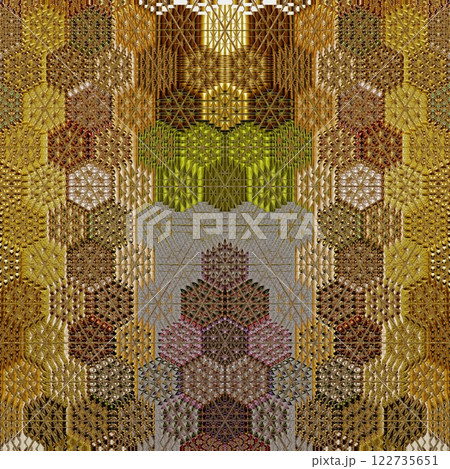 Pattern for background design. Arabesque ethnic texture. Geometric stripe ornament cover photo. Repeated pattern design for Moroccan textile print. Turkish fashion for floor tiles and carpet	 122735651