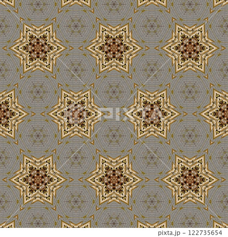 Pattern for background design. Arabesque ethnic texture. Geometric stripe ornament cover photo. Repeated pattern design for Moroccan textile print. Turkish fashion for floor tiles and carpet	 122735654