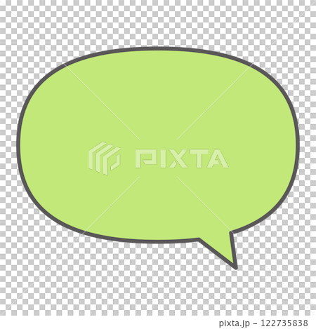 Simple and easy to use oval speech bubble 122735838
