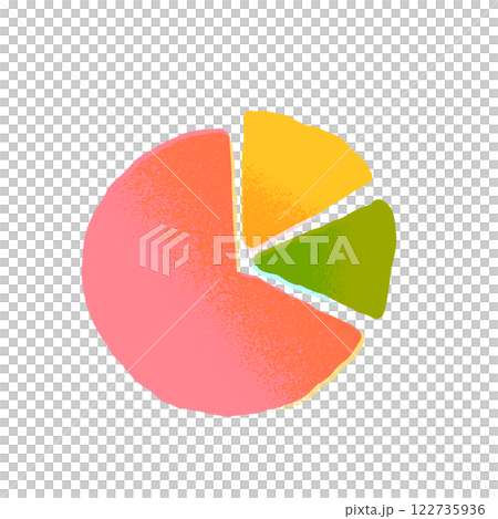 圓餅圖手繪圖示說明 圓餅圖手繪圖示說明 122735936