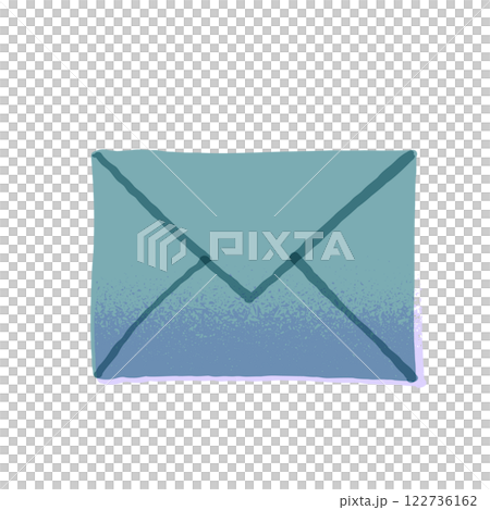 メールの手描きアイコンイラスト 122736162