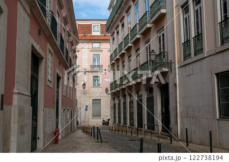Lisbon, Portugal. View of the old city center 122738194