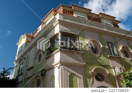 Detail of the facades of houses in Lisbon, Portugal Detail of the facades of houses in Lisbon, Portugal 122738650