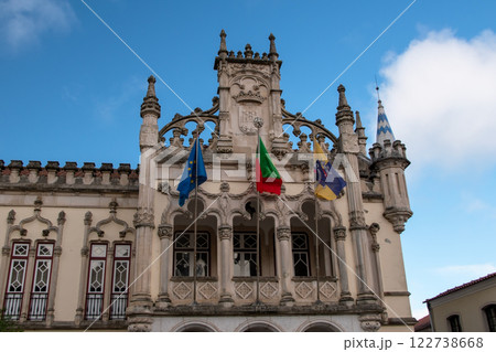 Detail of the facades of houses in Lisbon, Portugal 122738668