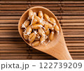 Sprouted Wheat Grains in a Wooden Spoon 122739209