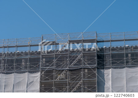 物流施設の建設現場 122740603