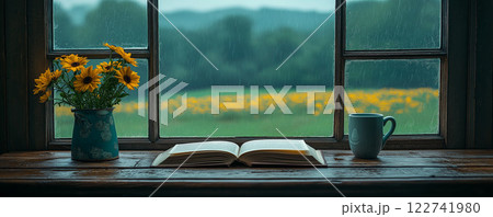 休日の読書時間 休日の読書時間 122741980