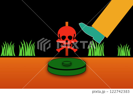 地雷に関する啓発および地雷除去支援のための国際デー 4月4日 記念日 122742383