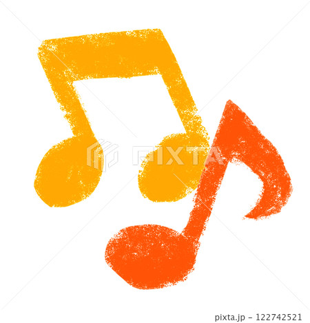 クレヨンタッチ　挿し絵イラスト　音楽イメージ 122742521