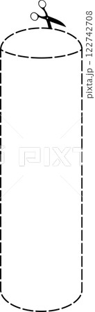 Cutting scissors geometric 122742708