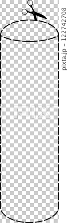 Cutting scissors geometric 122742708