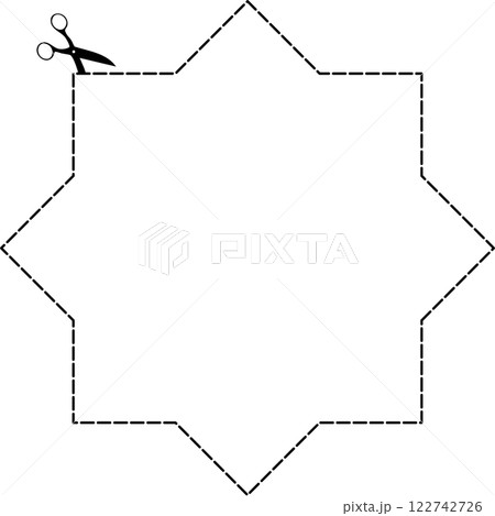 Cutting scissors geometric 122742726