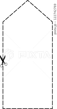 Cutting scissors geometric Cutting scissors geometric 122742769