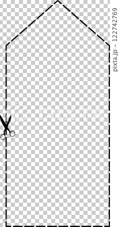 Cutting scissors geometric Cutting scissors geometric 122742769