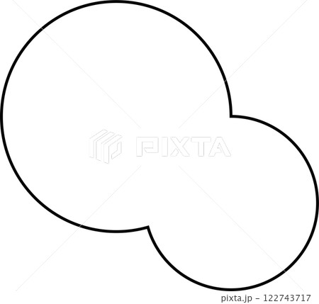 Circle line shapes. Geometric design 122743717