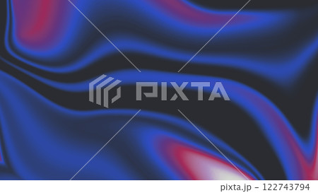 Abstract gradient textured background. y2k futuristic design. Colorful liquid metal, retro backdrop 122743794