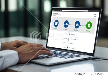 Delivery tracking system for e-commerce and brisk online business Delivery tracking system for e-commerce and brisk online business 122745080