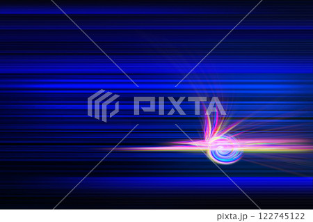 ハイスピードな光イメージの背景素材 122745122