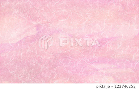 彩りが柔らかに滲む、桜色グラデーションの雲龍和紙 122746255