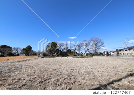 石岡市　府中城の土塁 122747467