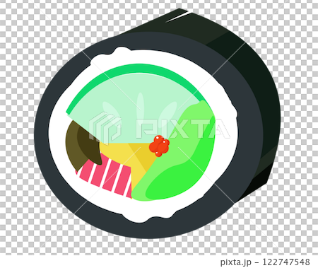 厚卷。向量插圖 122747548