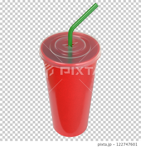The Red paper cup for drink concept 3d Rendering. The Red paper cup for drink concept 3d Rendering. 122747601