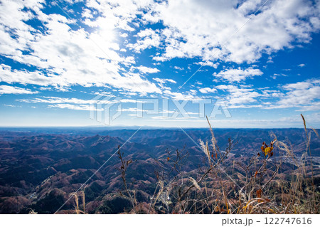 晩秋の奥久慈男体山 山頂(祠の前)から望む風景 晩秋の奥久慈男体山 山頂(祠の前)から望む風景 122747616