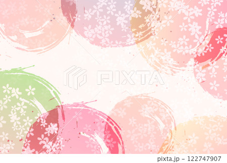 春 和紙 模様 背景 春 和紙 模様 背景 122747907