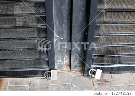 metal padlock for locking doors and gates in Israel. metal padlock for locking doors and gates in Israel. 122748158