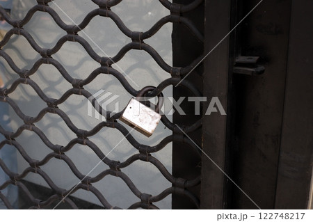 metal padlock for locking doors and gates in Israel. metal padlock for locking doors and gates in Israel. 122748217