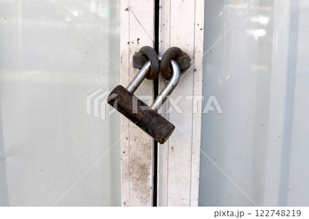 metal padlock for locking doors and gates in Israel. metal padlock for locking doors and gates in Israel. 122748219