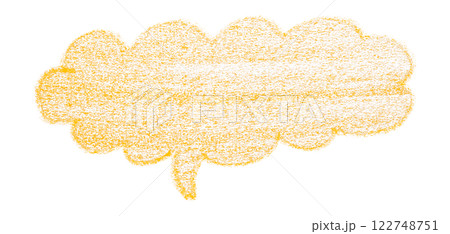 Separate yellow speech bubble on transparent background. Separate yellow speech bubble on transparent background. 122748751