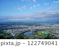 鳩吹山から望む美濃加茂市と木曽川 122749041