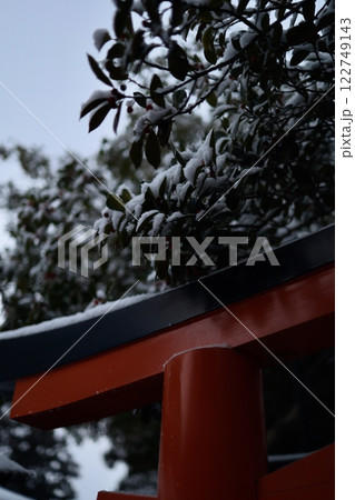 大雪の日の伏見稲荷大社 122749143