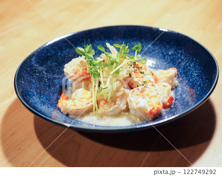 手作りの美味しいハワイ料理 ガーリックシュリンプ 手作りの美味しいハワイ料理 ガーリックシュリンプ 122749292