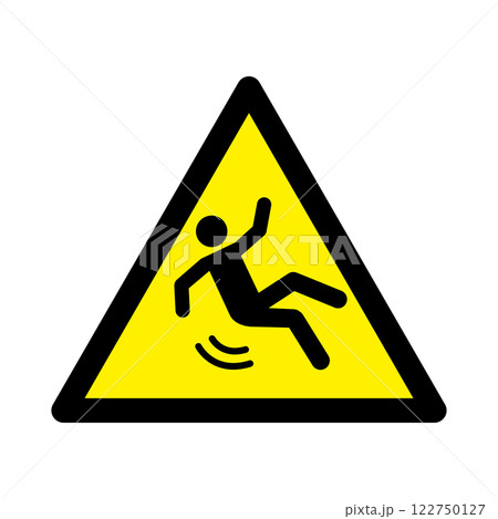 転倒注意の標識 122750127