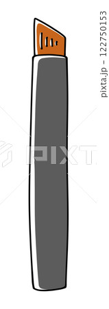 ゆるめシンプルなアイブロウブラシ斜めカット　ベタ塗り 122750153