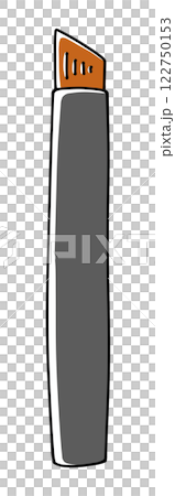 ゆるめシンプルなアイブロウブラシ斜めカット　ベタ塗り 122750153