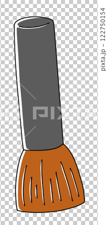 ゆるめシンプルなチークブラシ　ベタ塗り 122750154