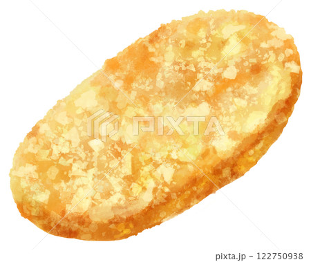 シンプルなハッシュドポテトのイラスト 122750938