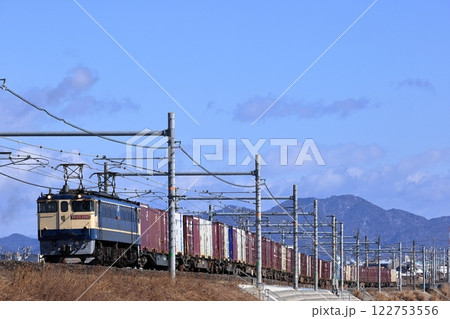 東海道線を走るEF65貨物列車 122753556