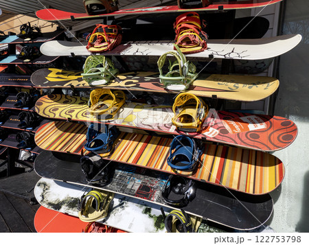 Ski rental shop Ski rental shop 122753798