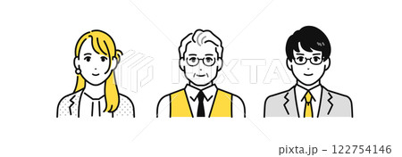 上司 部下 人物 アイコン 上司 部下 人物 アイコン 122754146