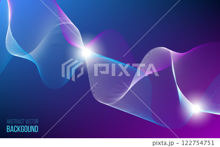 Abstract background with color wave design element Abstract background with color wave design element 122754751