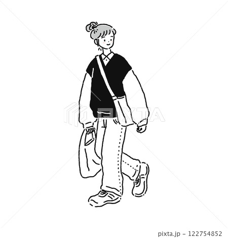 シンプルでおしゃれな女性 122754852