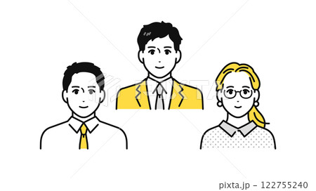 ビジネス チーム 人物 アイコン 122755240